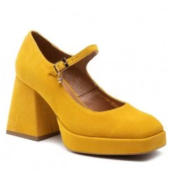 R.Polański Chaussures Basses R.POLAŃSKI - 1453 Żółty Zamsz Jaune