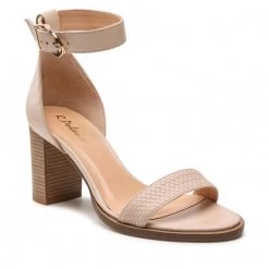 R.Polański Mules Et Sandales Sandales R.POLAŃSKI - 1450 Beżowy Lico Beige