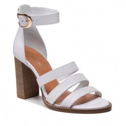 R.Polański Mules Et Sandales Sandales R.POLAŃSKI - 1452 Biały Polina Lico Blanc