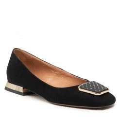 R.Polański Chaussures Basses Ballerines R.POLAŃSKI - 1400 Czarny Zamsz Noir