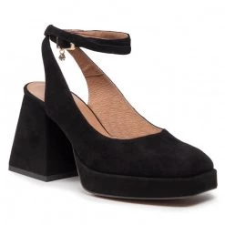 R.Polański Mules Et Sandales Sandales R.POLAŃSKI - 1491 Czarny Zamsz Noir