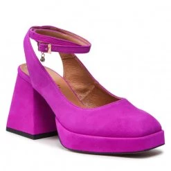 R.Polański Mules Et Sandales Sandales R.POLAŃSKI - 1491 Fuksja Zamsz Violet