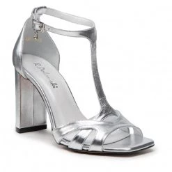 R.Polański Mules Et Sandales Sandales R.POLAŃSKI - 1489 Srebrny Lico Argent