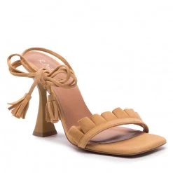 R.Polański Mules Et Sandales Sandales R.POLAŃSKI - 1324 Yellow Zamsz Jaune