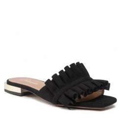 R.Polański Mules Et Sandales Mules / Sandales De Bain R.POLAŃSKI - 1282 Czarny Zamsz Noir