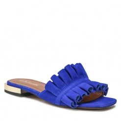 R.Polański Mules Et Sandales Mules / Sandales De Bain R.POLAŃSKI - 1282 Chaber Zamsz Bleu Marine