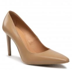 Chaussures Basses Talons Aiguilles R.Polański - 1572 Camel Lico Beige