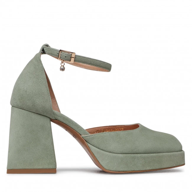 R.Polański Mules Et Sandales Chaussures Basses R.POLAŃSKI - 1454 Mięta Zamsz Vert 2 R.Polański Mules Et Sandales Chaussures Basses R.POLAŃSKI - 1454 Mięta Zamsz Vert – Image 2