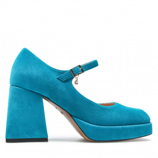 R.Polański Chaussures Basses R.POLAŃSKI - 1453 Turkusowy Zamsz Bleu 2 R.Polański Chaussures Basses R.POLAŃSKI - 1453 Turkusowy Zamsz Bleu – Image 2