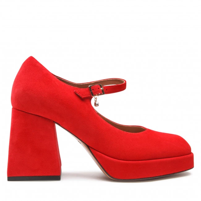 R.Polański Chaussures Basses R.POLAŃSKI - 1453 Czerwony Zamsz Rouge 2 R.Polański Chaussures Basses R.POLAŃSKI - 1453 Czerwony Zamsz Rouge – Image 2