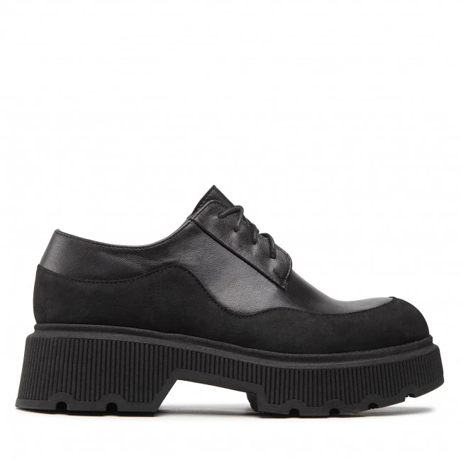 Chaussures Basses R.Polański - 1557 Czrny Lico/Czarny Zamsz Noir 2 Chaussures Basses R.Polański - 1557 Czrny Lico/Czarny Zamsz Noir – Image 2