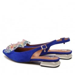 R.Polański Mules Et Sandales Sandales R.POLAŃSKI - 1015/L Chaber Zamsz Bleu -R.Polański Soldes Magasin 03 0000300595725 rz