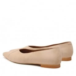 R.Polański Chaussures Basses Ballerines R.POLAŃSKI - 1474 Capuccino Zamsz Beige -R.Polański Soldes Magasin 03 0000300705704 rz