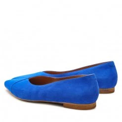 R.Polański Chaussures Basses Ballerines R.POLAŃSKI - 1474 Chaber Zamsz Bleu -R.Polański Soldes Magasin 03 0000300706602 rz