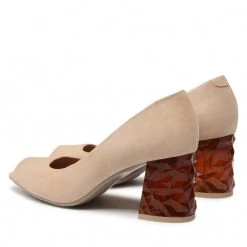 R.Polański Chaussures Basses R.POLAŃSKI - 1475 Beżowy Zamsz Beige -R.Polański Soldes Magasin 03 0000300707593 rz