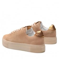 R.Polański Chaussures Basses Sneakers R.POLAŃSKI - 1483 Cappucino Zamsz Beige -R.Polański Soldes Magasin 03 0000300712665 rz