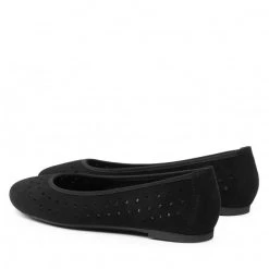 R.Polański Chaussures Basses Ballerines R.POLAŃSKI - 1484 Czarny Zamsz Noir -R.Polański Soldes Magasin 03 0000300712870 mk