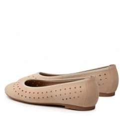 R.Polański Chaussures Basses Ballerines R.POLAŃSKI - 1484 Cappuccino Zamsz Beige -R.Polański Soldes Magasin 03 0000300712948 mk