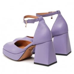 R.Polański Chaussures Basses R.POLAŃSKI - 1454 Fioletowy Polina 288 Lico Violet -R.Polański Soldes Magasin 03 0000300715390 rz