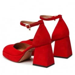 R.Polański Chaussures Basses R.POLAŃSKI - 1454 Czerwony Zamsz Rouge 8 R.Polański Chaussures Basses R.POLAŃSKI - 1454 Czerwony Zamsz Rouge -R.Polański Soldes Magasin 03 0000300715826 rz