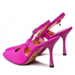 R.Polański Mules Et Sandales Sandales R.POLAŃSKI - 1442 Fuksja Zamsz Rose -R.Polański Soldes Magasin 03 0000300717691 rz