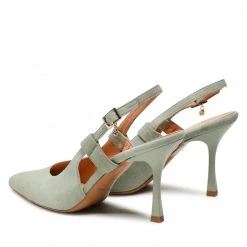 R.Polański Mules Et Sandales Sandales R.POLAŃSKI - 1442 Miętowy Zamsz Vert -R.Polański Soldes Magasin 03 0000300718339 rz