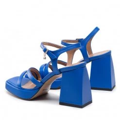 R.Polański Mules Et Sandales Sandales R.POLAŃSKI - 1458 Chaber Polina 561 Lico Bleu -R.Polański Soldes Magasin 03 0000300719480 mg