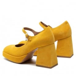 R.Polański Chaussures Basses R.POLAŃSKI - 1453 Żółty Zamsz Jaune -R.Polański Soldes Magasin 03 0000300720219 ph