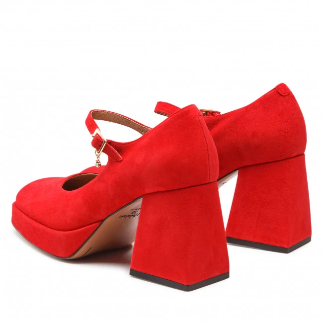 R.Polański Chaussures Basses R.POLAŃSKI - 1453 Czerwony Zamsz Rouge 3 R.Polański Chaussures Basses R.POLAŃSKI - 1453 Czerwony Zamsz Rouge – Image 3