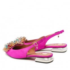 R.Polański Mules Et Sandales Sandales R.POLAŃSKI - 1488/L Fuchsia Zamsz Rose -R.Polański Soldes Magasin 03 0000300722343 rz