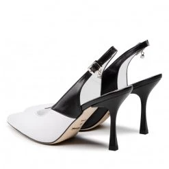 R.Polański Mules Et Sandales Sandales R.POLAŃSKI - 1443 Biały Polina Lico/Czarny Polina 550 Lico Blanc, Noir -R.Polański Soldes Magasin 03 0000300724569 swa