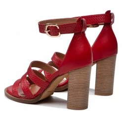 R.Polański Mules Et Sandales Sandales R.POLAŃSKI - 1452 Czerwony Lico Rouge -R.Polański Soldes Magasin 03 0000300724897 is