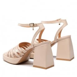 R.Polański Mules Et Sandales Sandales R.POLAŃSKI - 1457 Beżowy Polina 266 Lico Beige -R.Polański Soldes Magasin 03 0000300725207 is