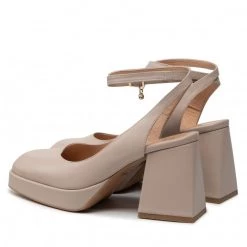 R.Polański Mules Et Sandales Sandales R.POLAŃSKI - 1491 Beżowy Polina 266 Lico Beige -R.Polański Soldes Magasin 03 0000300725627 ki