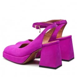 R.Polański Mules Et Sandales Sandales R.POLAŃSKI - 1491 Fuksja Zamsz Violet -R.Polański Soldes Magasin 03 0000300726136 rz 1