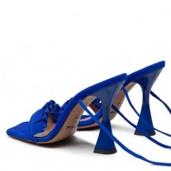 R.Polański Mules Et Sandales Talons Aiguilles R.POLAŃSKI - 1324 Chaber Zamsz Bleu Marine -R.Polański Soldes Magasin 03 0000300731352 mk