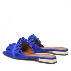R.Polański Mules Et Sandales Mules / Sandales De Bain R.POLAŃSKI - 1282 Chaber Zamsz Bleu Marine -R.Polański Soldes Magasin 03 0000300731673 rz