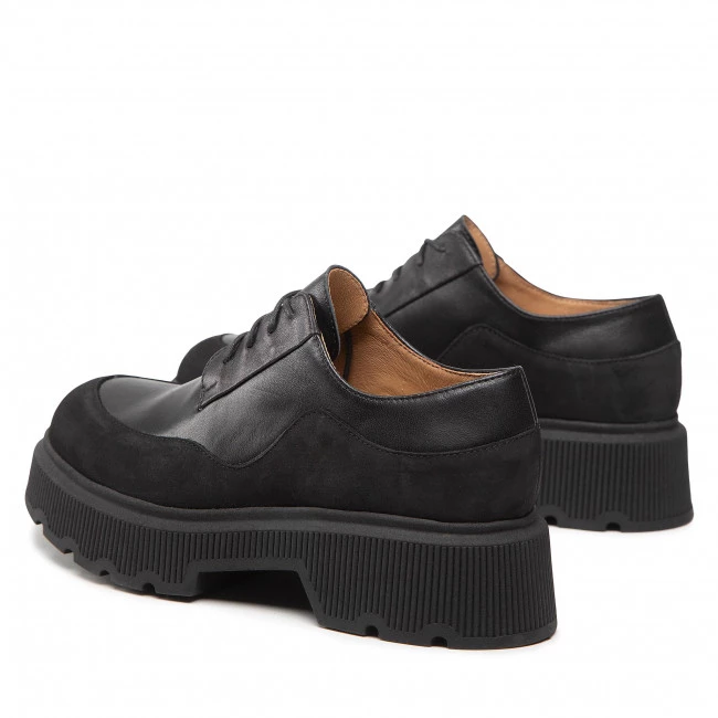 Chaussures Basses R.Polański - 1557 Czrny Lico/Czarny Zamsz Noir 3 Chaussures Basses R.Polański - 1557 Czrny Lico/Czarny Zamsz Noir – Image 3