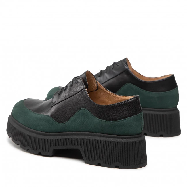 Chaussures Basses R.Polański - 1557 Czarny Lico/Zielony Nubuk Noir, Vert 3 Chaussures Basses R.Polański - 1557 Czarny Lico/Zielony Nubuk Noir, Vert – Image 3