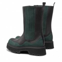 Bottes Et Autres Bottines Chelsea R.Polański - 1558 Czarny Lico/Zielony Nubuk Noir -R.Polański Soldes Magasin 03 0000301596042 st