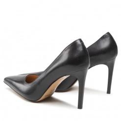 Chaussures Basses Talons Aiguilles R.Polański - 1572 Czarny Lico Noir -R.Polański Soldes Magasin 03 0000301600541 ks