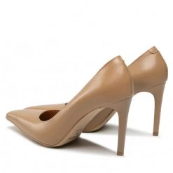 Chaussures Basses Talons Aiguilles R.Polański - 1572 Camel Lico Beige -R.Polański Soldes Magasin 03 0000301600619 ks