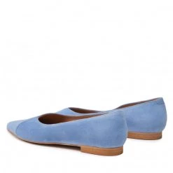 R.Polański Chaussures Basses Ballerines R.POLAŃSKI - 1474 Błękitny Zamsz Bleu -R.Polański Soldes Magasin 03 0000300706510 swa