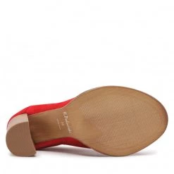 R.Polański Bottes Et Autres Bottines R.POLAŃSKI - 1406 Czerwony Zamsz Rouge -R.Polański Soldes Magasin 04 0000300011706 rz