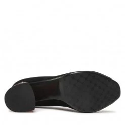 R.Polański Chaussures Basses R.POLAŃSKI - 1475 Czarny Zamsz Noir -R.Polański Soldes Magasin 04 0000300707500 rz