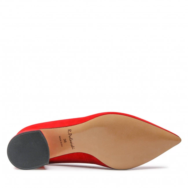 R.Polański Chaussures Basses R.POLAŃSKI - 1477 Czerwony Zamsz Rouge 4 R.Polański Chaussures Basses R.POLAŃSKI - 1477 Czerwony Zamsz Rouge – Image 4