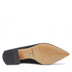 R.Polański Chaussures Basses R.POLAŃSKI - 1478 Czarny Zamsz Noir -R.Polański Soldes Magasin 04 0000300709870 rz