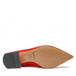 R.Polański Chaussures Basses R.POLAŃSKI - 1478 Czerwony Zamsz Rouge -R.Polański Soldes Magasin 04 0000300710494 rz