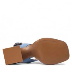 R.Polański Mules Et Sandales Sandales R.POLAŃSKI - 1451 Błękitny Zamsz Bleu -R.Polański Soldes Magasin 04 0000300718490 rz