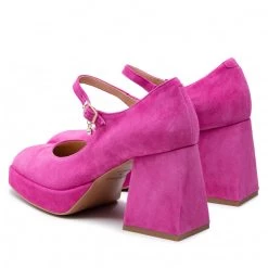 R.Polański Chaussures Basses R.POLAŃSKI - 1453 Magnolia Zamsz Rose -R.Polański Soldes Magasin 04 0000300720530 mf